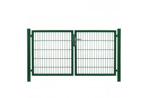 Stabmatten-Tor-Set 2-flügelig moosgrün